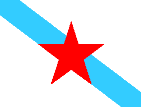 [Galician Nationalist Flag, variant (Galicia, Spain), incorrect 2]